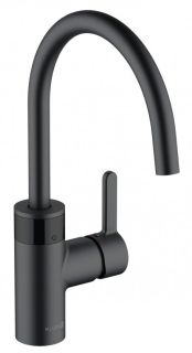 Электронный смеситель для кухни Kludi E-Go 6V чёрный матовый 422106675