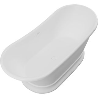 Ванна из искусственного камня Allen Brau Krion 170x75 2.35004.21 Белая матовая без гидромассажа