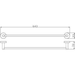 Полотенцедержатель Rav Slezak Colorado COA0701/60SM Бронза