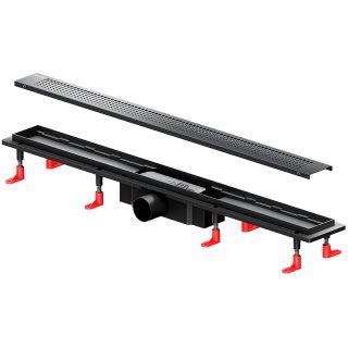 Душевой лоток AM.PM PrimeFlow 80 W02SC-P11-080-01BM с Черной матовой решеткой Cut Gradient