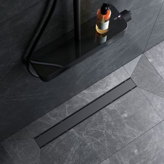 Душевой лоток AM.PM PrimeFlow 70 W02SC-U11-070-04BM с Черной матовой решеткой / под плитку Tile