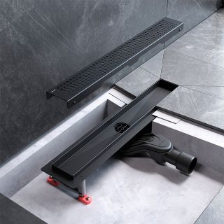 Душевой лоток AM.PM MasterFlow 40 W01SC-P11-040-01SB с решеткой Хром матовый Cut Gradient