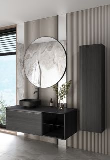 Пенал подвесной Armadi Art Quatro 791-OA-A 35 см антрацит