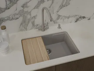 Мойка кухонная GranFest URBAN 4565 песочный