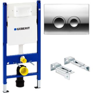 Инсталляция Geberit Delta 458.124.21.1 для подвесного унитазa с кнопкой смыва