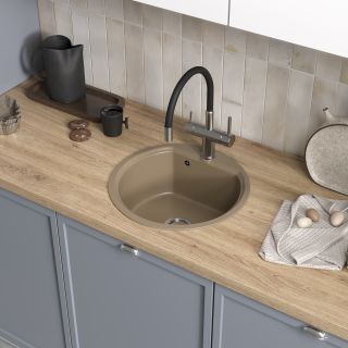 Мойка кухонная Reflexion Start 44-SD RX0844SD песочный