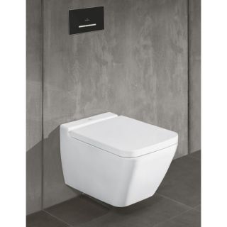 Унитаз подвесной Villeroy Boch  с открытым смывным краем, настенный с DirectFlush, 4664R0R1 Альпийский белый 