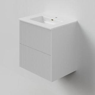 Тумба под раковину La Fenice Terra FNC-01-TER-B-60-2 белая матовая 60 см