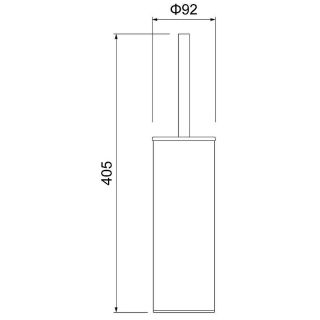 Ёршик для туалета Timo Saona 13161/19 розовое золото
