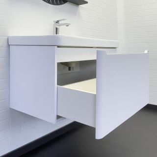 Тумба с раковиной Comforty Арзамас 80 00-00017177 подвесная Белая матовая