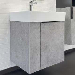 Тумба с раковиной Comforty Асти 60 00-00019191 Бетон светлый