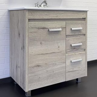 Тумба с раковиной Comforty Марио 00-00016096 75 см Дуб дымчатый