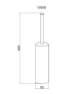 Щётка для туалета Boheme Murano хром 10908-CR