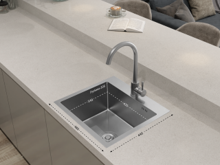 Мойка кухонная GranFest METAL 4844 нерж Нержавеющая сталь