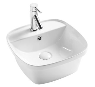 Раковина накладная DQ Quadro DT1510916 43см белый