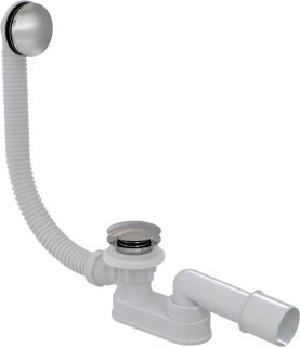 Слив-перелив для ванны AlcaPlast клик-клак хром A504CKM