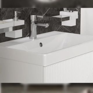 Тумба под раковину напольная Velvex Edge tn.EDG.9696.60.2Y белый глянец, 60 см