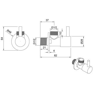 Запорный вентиль Allen Brau Priority 5.31026-BN