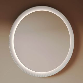 Зеркало Artceram Lord ACS018 05 00 рама керамическая с подсветкой белое