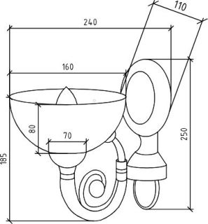 Бра Boheme Medici бронза 751