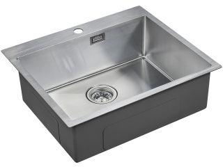 Мойка кухонная Paulmark Isar PM805951-BS брашированная нержавеющая сталь