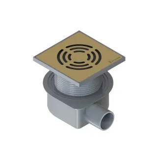 Душевой трап Boheme Smart Design 985-10-MG 10 см золото матовое