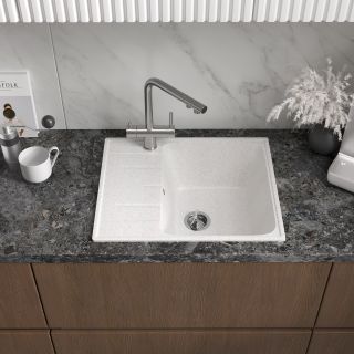 Мойка кухонная Reflexion Plato 57-TN RX1457TN олово