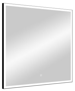 Зеркало с подсветкой Continent Frame Black ЗЛП1175 с сенсорным выключателем 80см чёрный