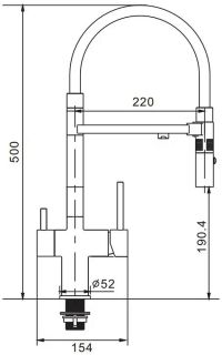 Смеситель для кухни Rose R958Q бронза