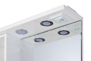 Зеркальный шкаф Акватон Онда левосторонний 60см белый 1A009802ON01L