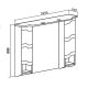 Зеркальный шкаф Runo  Стиль 105 (00000001119)
