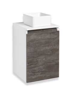Тумба под раковину Runo железный камень Бари 40 (00-00001376)