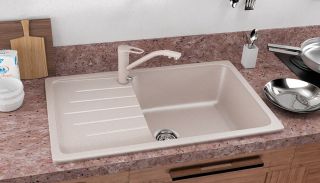 Смеситель для кухни Ulgran Classic U-010-302 с дополнительным краном для питьевой воды песочный