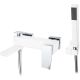 Смеситель для ванны Boheme Q 143-WCR.2 белый/хром