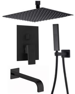 Душевой комплект ALMAes Liros TVZ-0889 чёрный