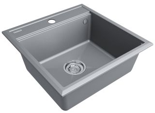 Мойка кухонная Paulmark Stepia PM115051-GRM серый металлик