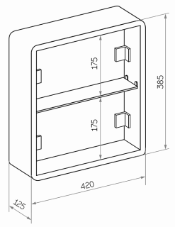 Зеркало-шкаф с подсветкой Continent Torneo White МВК069 60см белый