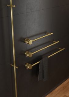 Электрический полотенцесушитель Broner Bruno NF.BR.007.080.0000.MG 80 см без кнопки золото матовое