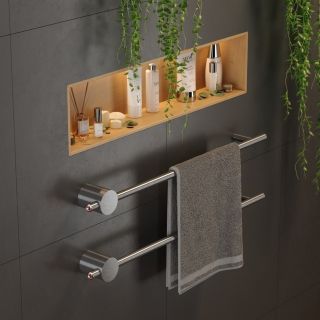 Электрический полотенцесушитель Broner Bruno NF.BR.007.080.0000.P 80 см без кнопки хром