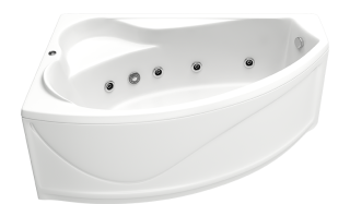 Акриловая ванна Bas Николь 170x100 см левая без гидромассажа