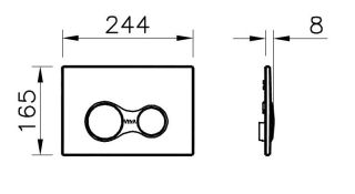 Клавиша смыва Vitra Sirius 740-0411