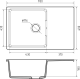 Мойка кухонная GranFest URBAN 678L серый