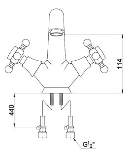 Смеситель для раковины Timo Nelson 1911F silver серебристый