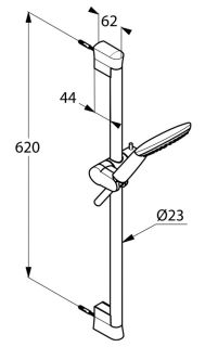 Душевой гарнитур Kludi Freshline хром 6783005-00