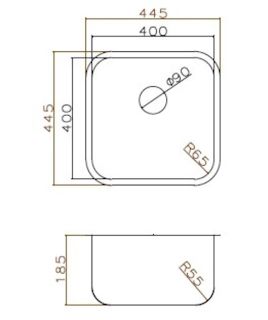 Кухонная мойка Grandex Aqua Select 44 2003333 графит