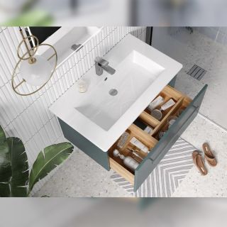 Тумба под раковину подвесная Velvex Posse tp.POS.OSK.85.1Y верде, 85 см