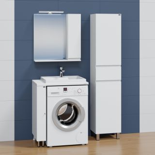 Тумба Санта "Луна13" 1дв. под умывальник над стиральной машиной напольная