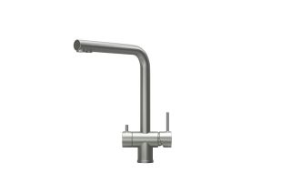 Смеситель для кухни Granula Kitchen Space 7011, СТАЛЬ МАТОВАЯ