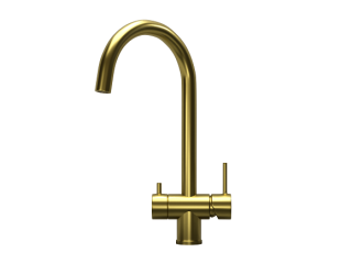 Смеситель для кухни Granula Kitchen Space 7104, ЗОЛОТО САТИН