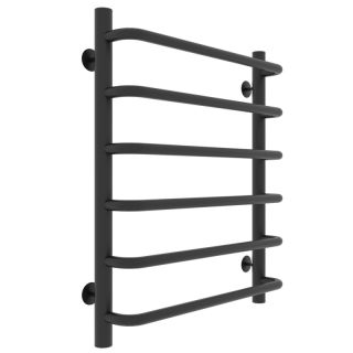 Полотенцесушитель водяной Laris Стандарт 73208014ЧМ П6 50x60см чёрный матовый